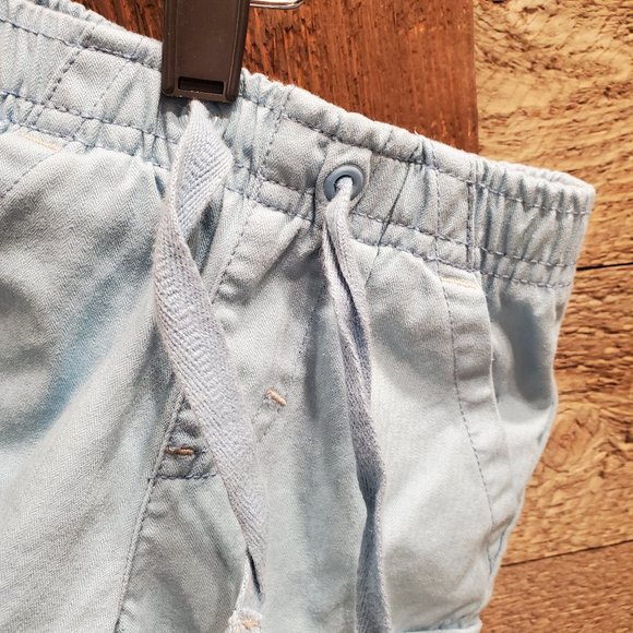 Gymboree Pants Blue Drawstring Pockets 3-6Mo - Picture 3 of 7